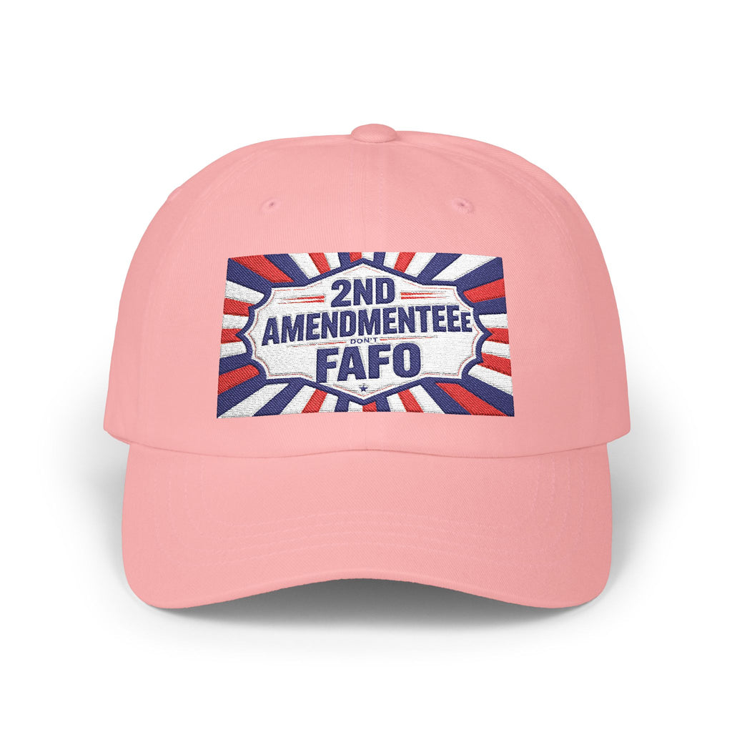 Embroidered Baseball Hat - 2nd Amendmenteer 'Don't FAFO' Dad Cap | Patriotic Embroidered Baseball Hat | Funny Gun Signs