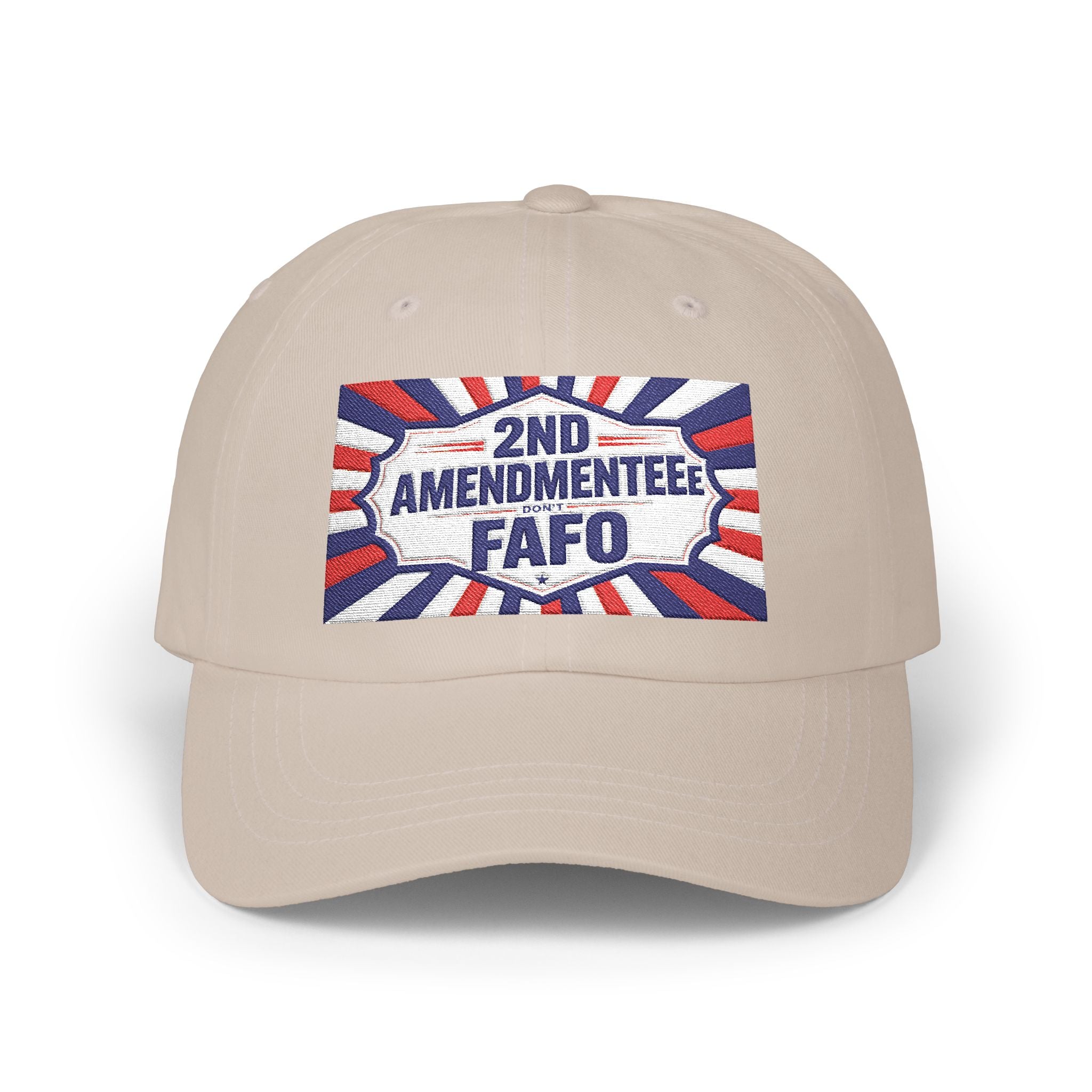 Embroidered Baseball Hat - 2nd Amendmenteer 'Don't FAFO' Dad Cap | Patriotic Embroidered Baseball Hat | Funny Gun Signs
