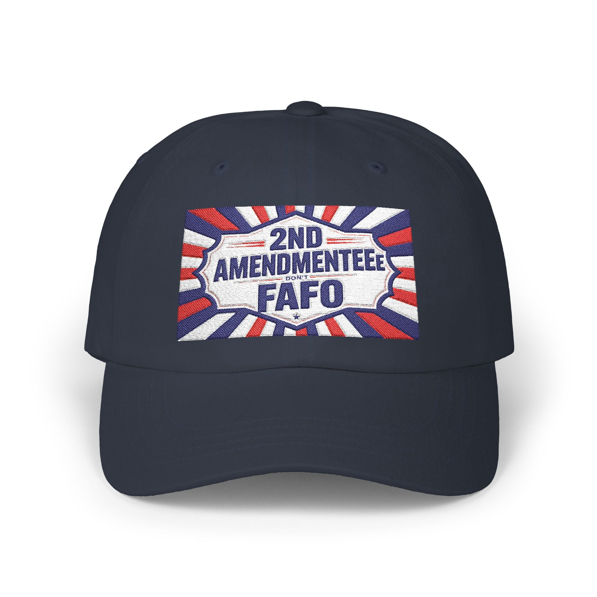 Embroidered Baseball Hat - 2nd Amendmenteer 'Don't FAFO' Dad Cap | Patriotic Embroidered Baseball Hat | Funny Gun Signs
