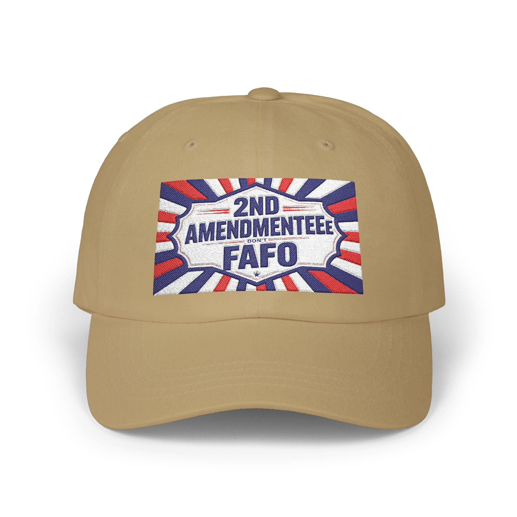 Embroidered Baseball Hat - 2nd Amendmenteer 'Don't FAFO' Dad Cap | Patriotic Embroidered Baseball Hat | Funny Gun Signs