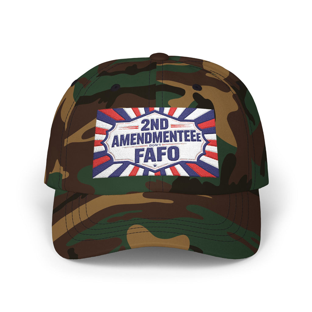 Embroidered Baseball Hat - 2nd Amendmenteer 'Don't FAFO' Dad Cap | Patriotic Embroidered Baseball Hat | Funny Gun Signs