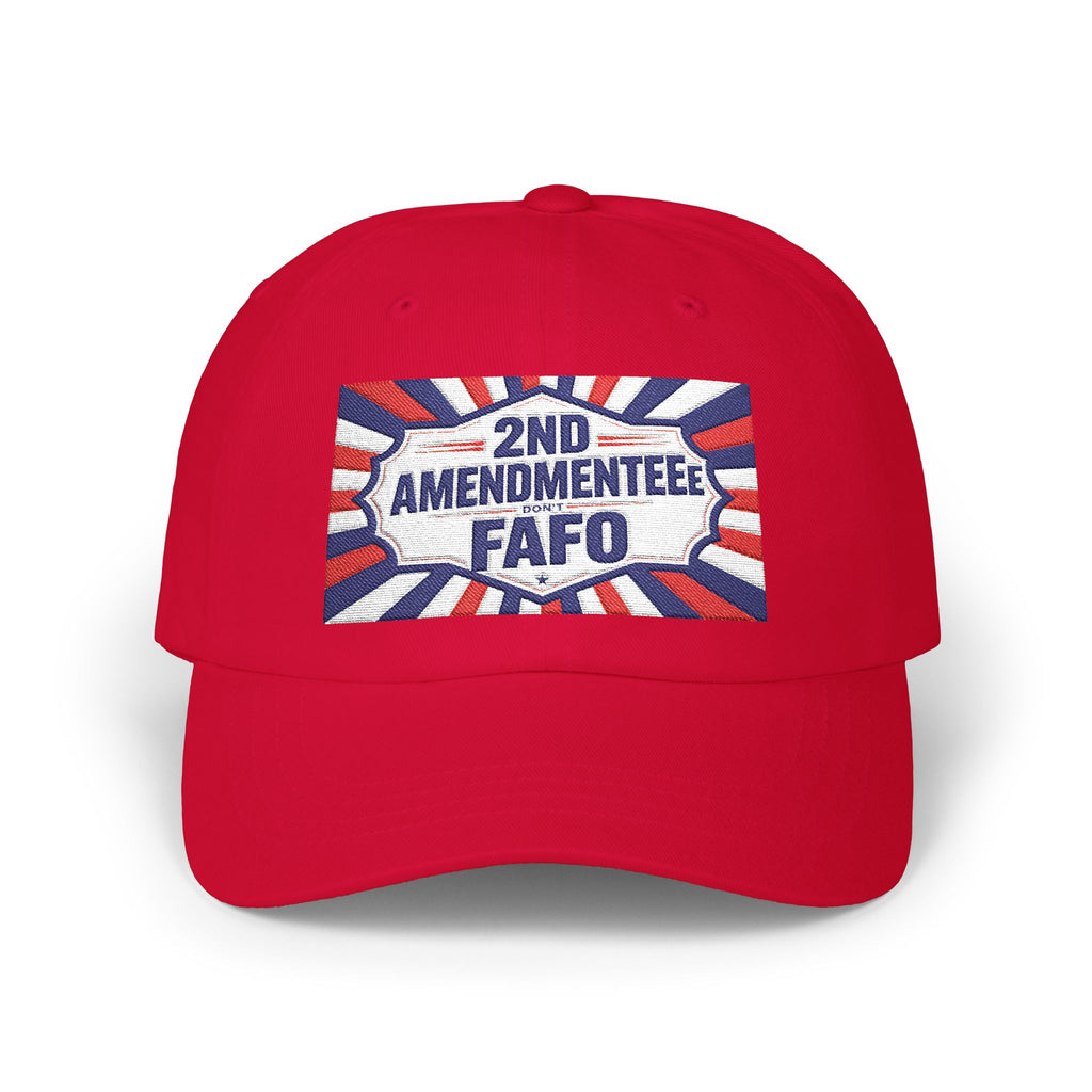 Embroidered Baseball Hat - 2nd Amendmenteer 'Don't FAFO' Dad Cap | Patriotic Embroidered Baseball Hat | Funny Gun Signs