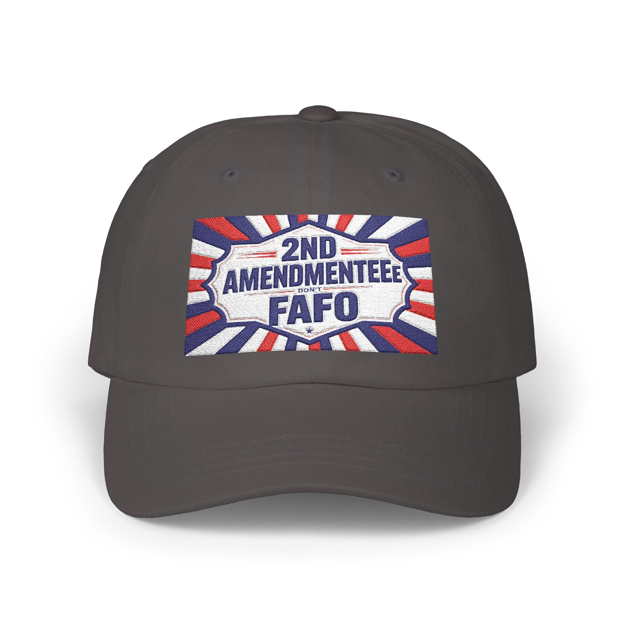 Embroidered Baseball Hat - 2nd Amendmenteer 'Don't FAFO' Dad Cap | Patriotic Embroidered Baseball Hat | Funny Gun Signs