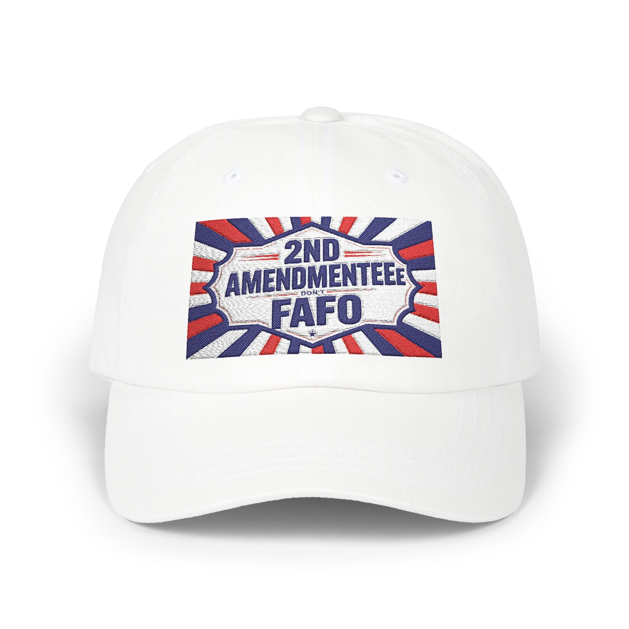 Embroidered Baseball Hat - 2nd Amendmenteer 'Don't FAFO' Dad Cap | Patriotic Embroidered Baseball Hat | Funny Gun Signs